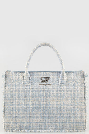 LOVE ME BLUE TOTE BAG