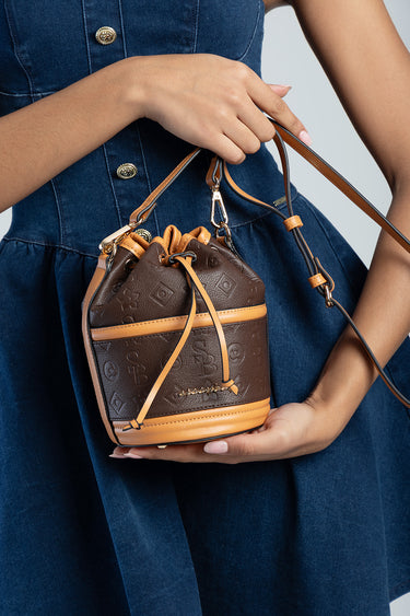 Mini Debossed Bucket Bag