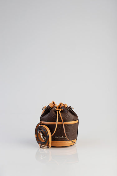 Mini Debossed Bucket Bag