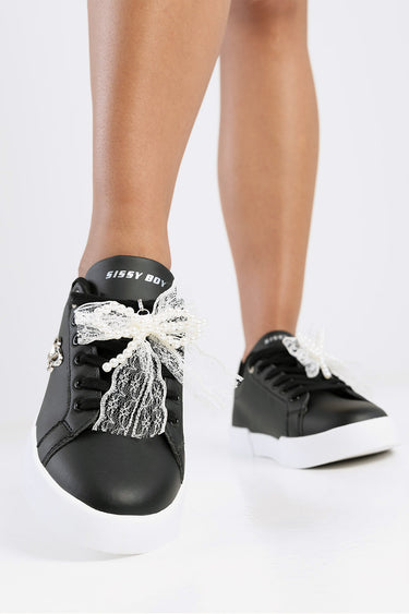 Lace Pearl Shoe Charm