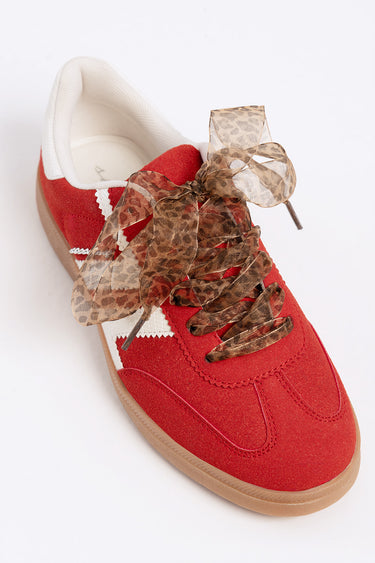 Leopard Ribbon Shoelaces