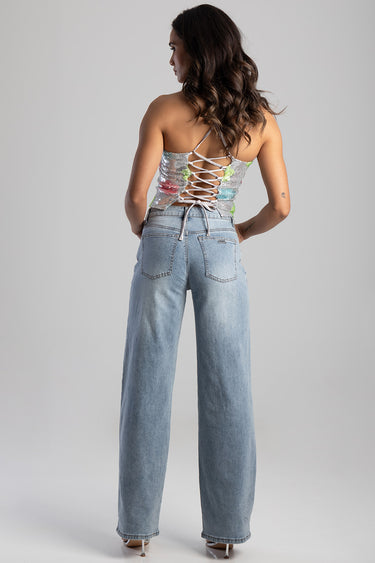 ISABELLA WIDE LEG JEANS
