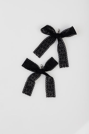 SOLID LACE BOW Shoe Charm