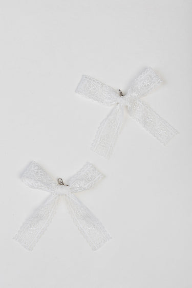 SOLID LACE BOW Shoe Charm