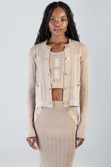 FEELING MYSELF KNIT CARDIGAN