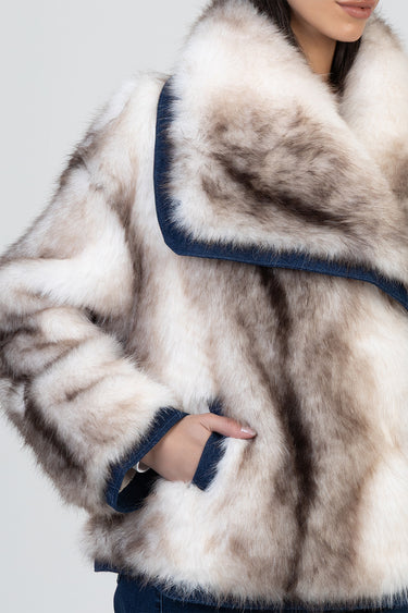 ALL MY HEART FAUX FUR JACKET