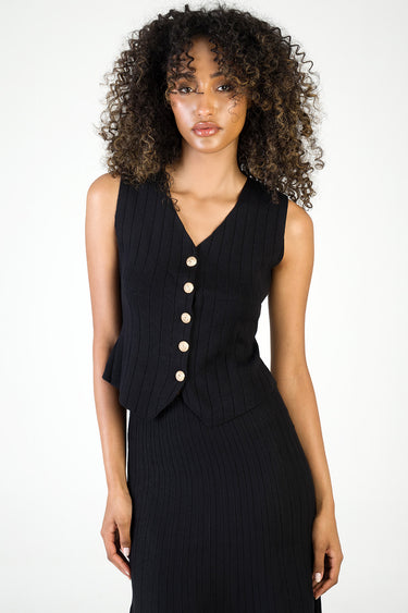 IN YOUR WORLD KNIT WAISTCOAT
