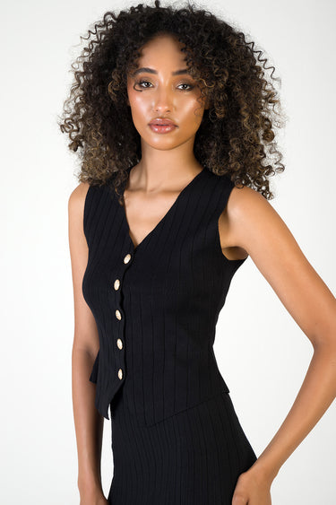 IN YOUR WORLD KNIT WAISTCOAT