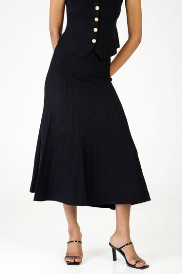 IN YOUR WORLD KNIT MIDI SKIRT