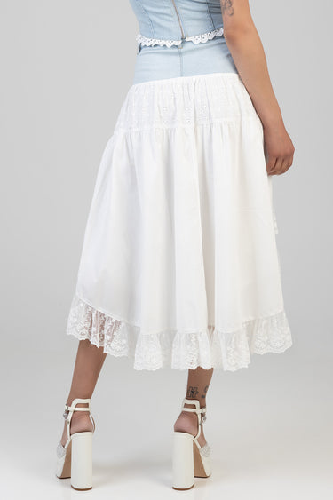 AIMEE HIGH LOW DENIM SKIRT