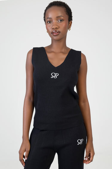 COME AROUND KNIT VEST TOP