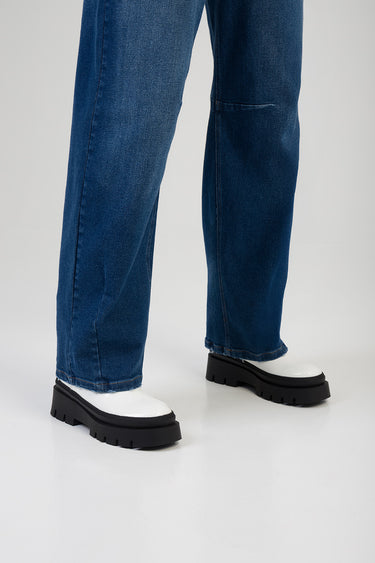 ALMA PATENT ANKLE BOOTS