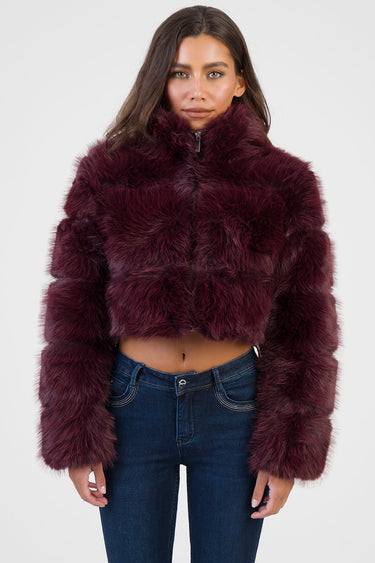 TIME TO ESCAPE FAUX FUR JACKET