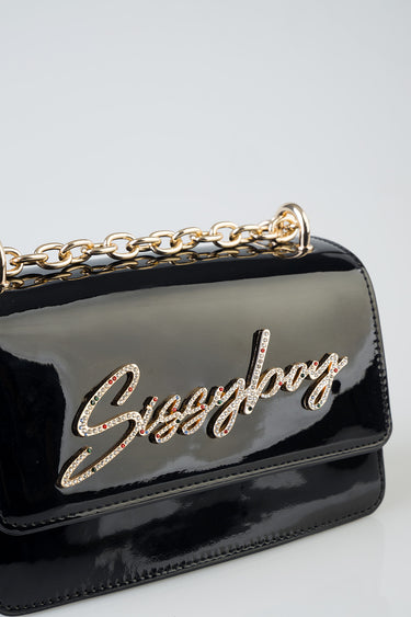 SLAY FEST PATENT BLING BAG