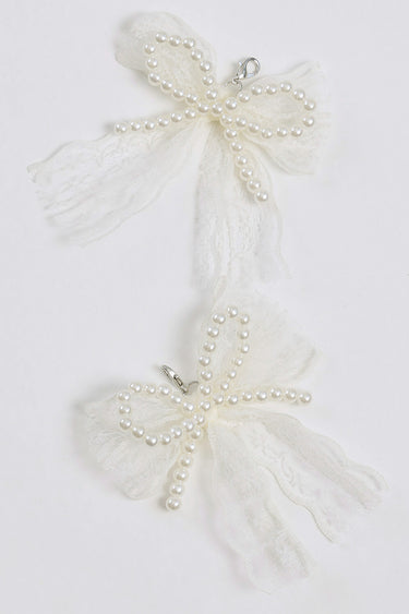 Lace Pearl Shoe Charm