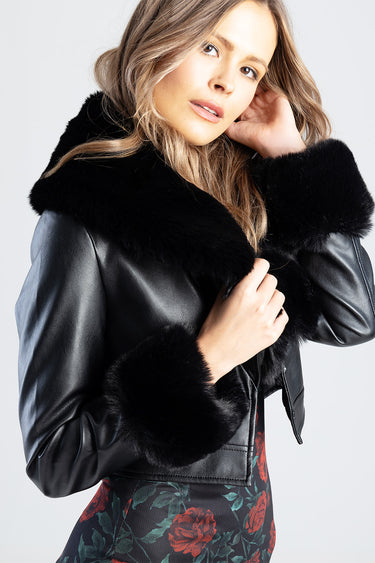 VIKKI FAUX FUR JACKET