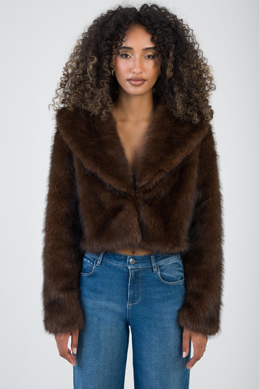 NEEDING ME FAUX FUR JACKET
