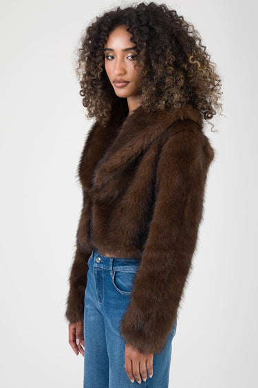NEEDING ME FAUX FUR JACKET