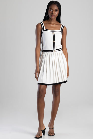 DROPPING HINTS KNIT SKIRT