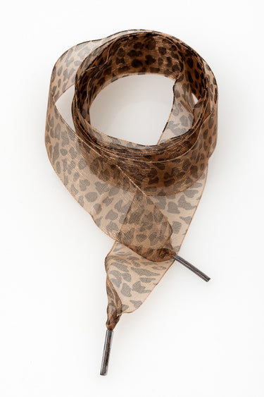 Leopard Ribbon Shoelaces