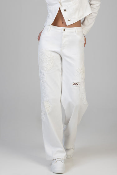 NADINE WIDE LEG JEANS