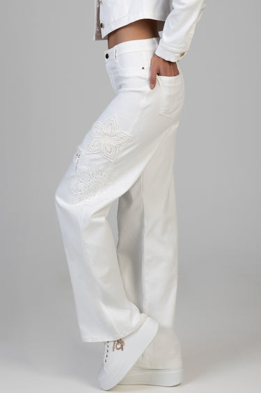 NADINE WIDE LEG JEANS